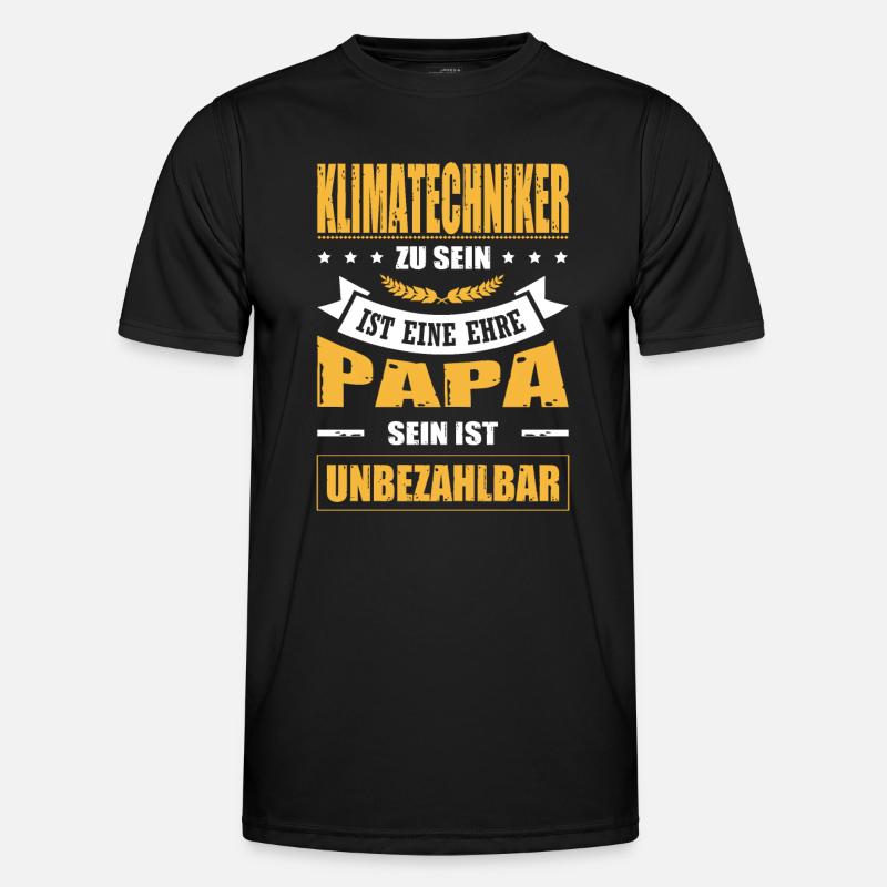 Klimatechniker Zu Sein Eine Ehre Papa Geschenk Männer Funktions-T-Shirt
