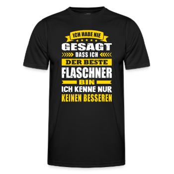 Ich Habe Nie Gesagt Der Beste Flaschner - Männer Funktions-T-Shirt - Schwarz - Vorne - AI Model Male 178 dark (178cm)