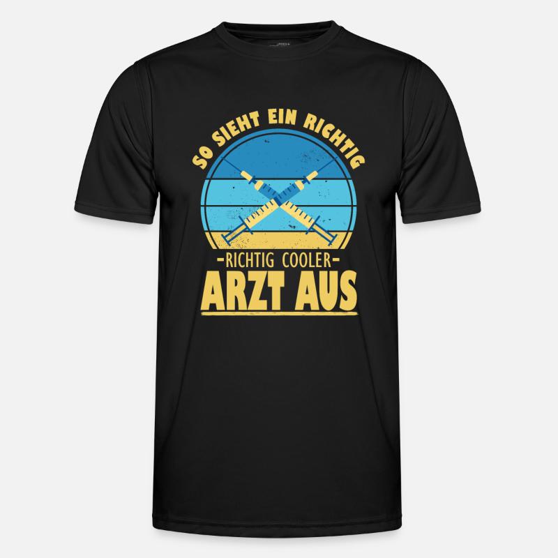 So Sieht Ein Richtig Cooler Arzt Aus Abschluss Männer Funktions-T-Shirt