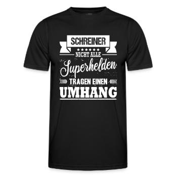 Schreiner Spruch Schreinermeister Meister - Männer Funktions-T-Shirt - Schwarz - Vorne - AI Model Male 178 dark (178cm)