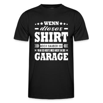 Garage Spruch Schrauber Auto Bastler Werkzeug - Männer Funktions-T-Shirt - Schwarz - Vorne - AI Model Male 178 dark (178cm)