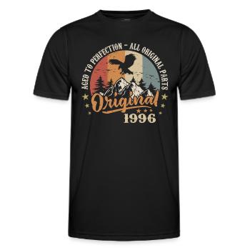 Original 1996 Vintage Vintage 1996 Anniversaire - T-shirt sport Homme - noir - Devant - AI Model Male 178 dark (178cm)
