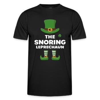 The Snoring Leprechaun - Men's Functional T-Shirt - black - Front - AI Model Male 178 dark (178cm)