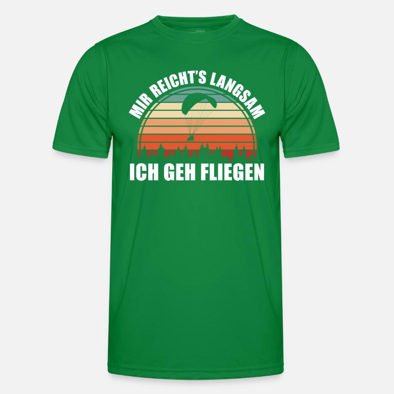 Gleitschirm Mir reicht s langsam Paragleiter Männer Funktions-T-Shirt