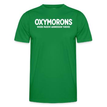 Oxymore Enseignant Professeur De Lettres Anglais - T-shirt sport Homme - vert - Devant - AI Model Male 178 dark (178cm)