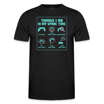 Awesome Gamer - T-shirt sport Homme - noir - Devant - AI Model Male 178 dark (178cm)
