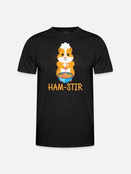 hamster - T-shirt sport Homme - noir