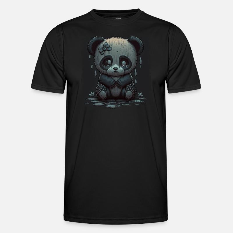 cute sad panda Men's Functional T-Shirt
