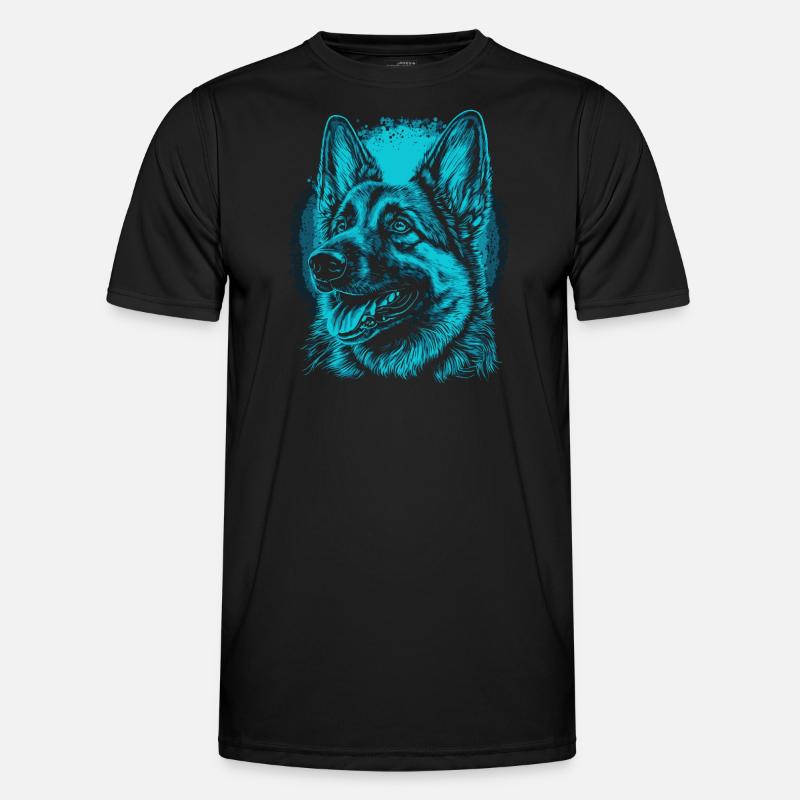 Deutscher Schäferhund Männer Funktions-T-Shirt