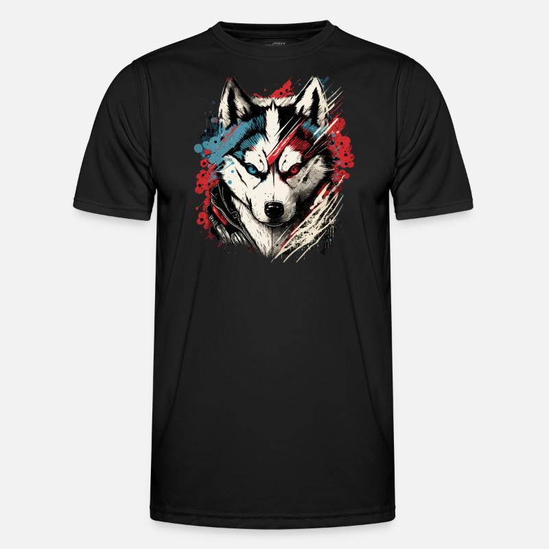 Scary Husky Men's Functional T-Shirt