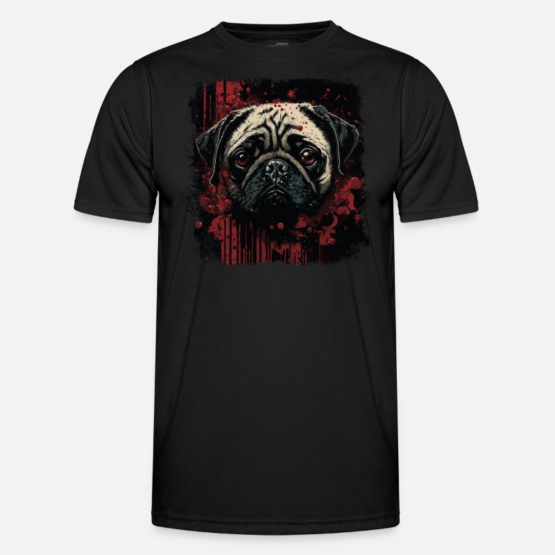 Scary Pug Men's Functional T-Shirt
