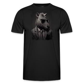 Extravagant zebra - Men's Functional T-Shirt - black - Front - AI Model Male 178 dark (178cm)