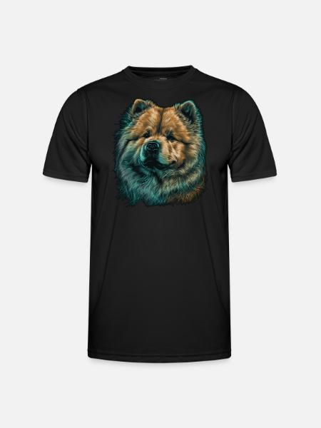 Chow Chow - Männer Funktions-T-Shirt - Schwarz