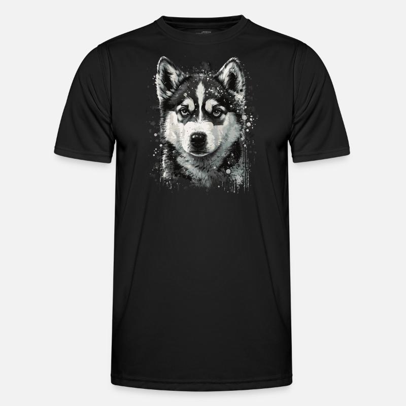 Chiot Husky T-shirt sport Homme
