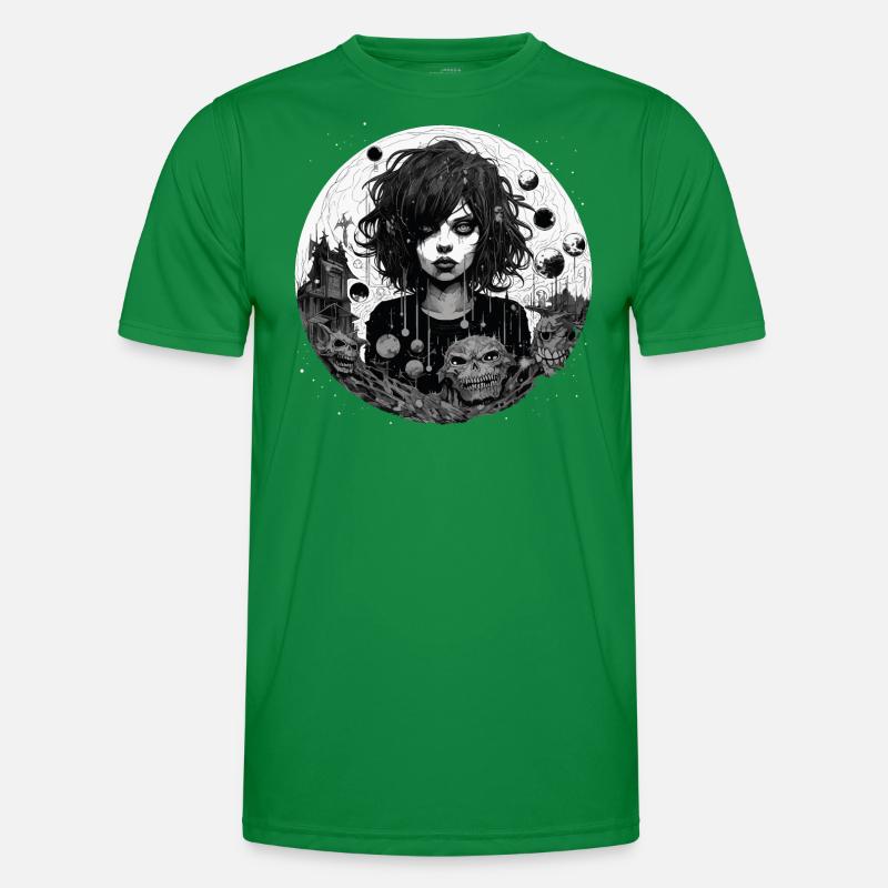 Emo Horrorpunk Mädchen Männer Funktions-T-Shirt