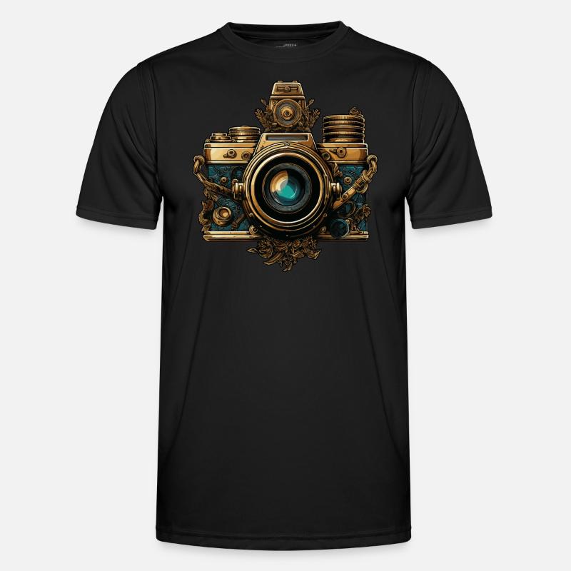 Steampunk Camera Men's Functional T-Shirt