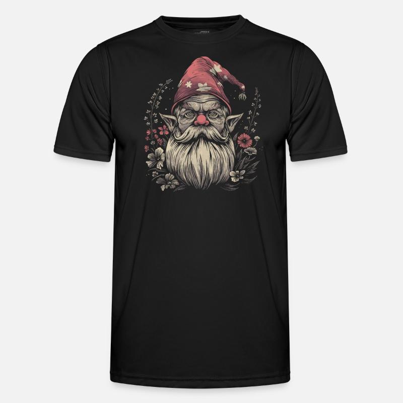Funny Garden Gnome Men's Functional T-Shirt