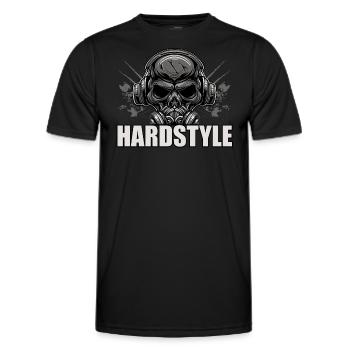 Hardstyle - Men's Functional T-Shirt - black - Front - AI Model Male 178 dark (178cm)