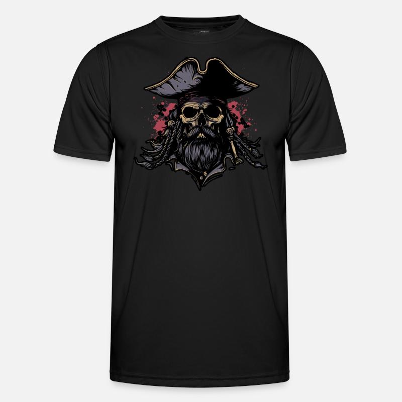 Piratenschädel Männer Funktions-T-Shirt