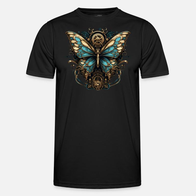 Steampunk Butterfly Men's Functional T-Shirt