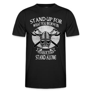 Viking Skull Skull Axe Valhalla - T-shirt sport Homme - noir - Devant - AI Model Male 178 dark (178cm)