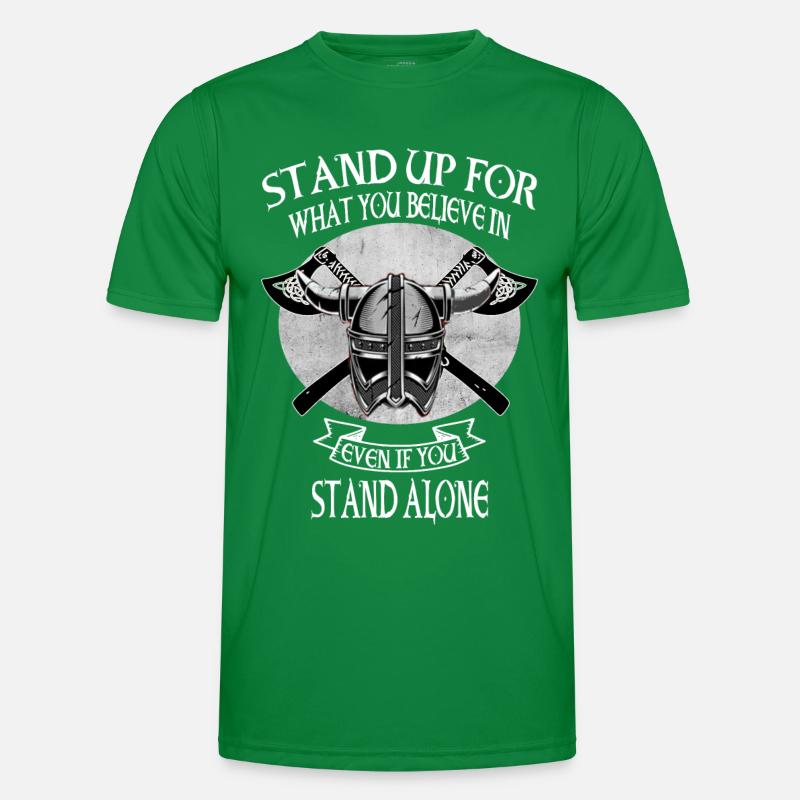 Wikinger Skull Totenkopf Axt Walhalla Männer Funktions-T-Shirt