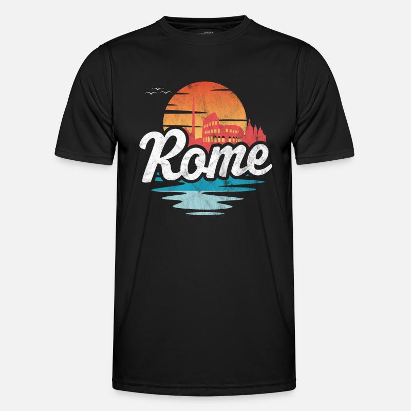 Rom - Männer Funktions-T-Shirt - Schwarz