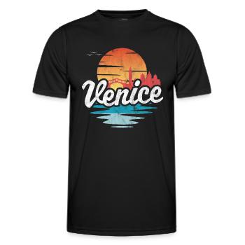 Venise - T-shirt sport Homme - noir - Devant - AI Model Male 178 dark (178cm)