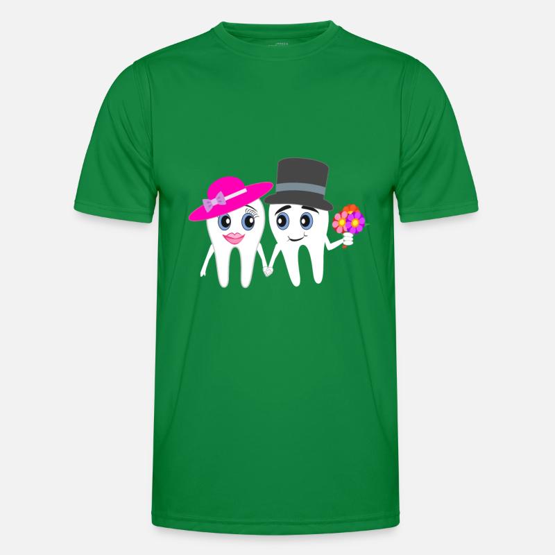 Cadeau drôle de conception de mariage de dentiste T-shirt sport Homme