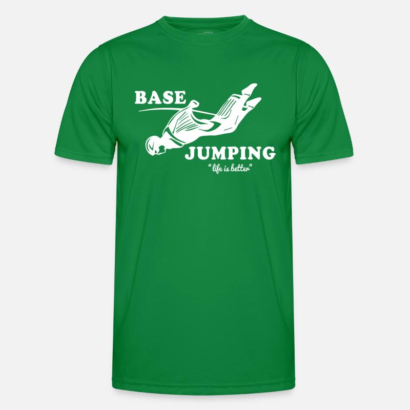 Base Jumping Men's Functional T-Shirt