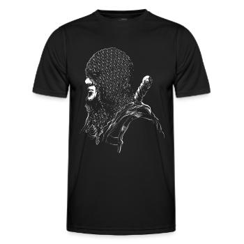 Combattant - T-shirt sport Homme - noir - Devant - AI Model Male 178 dark (178cm)