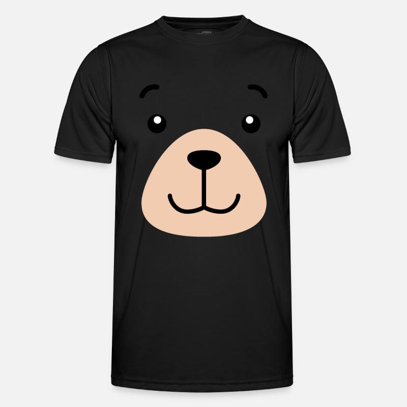 Bear Face - Men's Functional T-Shirt - black