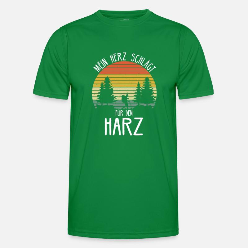 Harz Mittelgebirge Harzer Brocken Geschenkidee Männer Funktions-T-Shirt