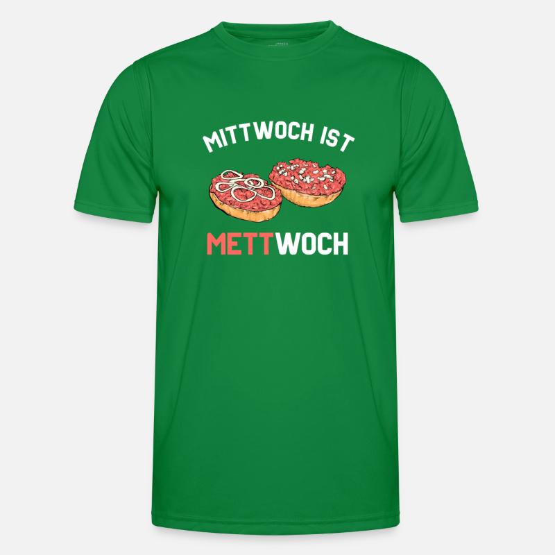 Mett Mittwoch Mettbrötchen Fleisch Geschenkidee Männer Funktions-T-Shirt
