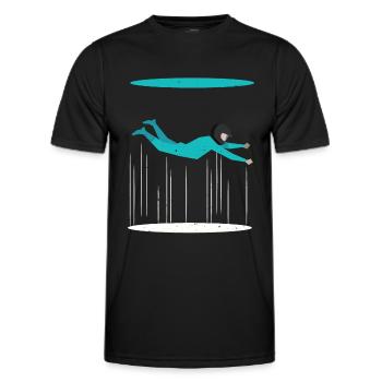 Indoor Skydiving - Wind Tunnel - Männer Funktions-T-Shirt - Schwarz - Vorne - AI Model Male 178 dark (178cm)