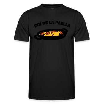 roi de la paella - Männer Funktions-T-Shirt - Schwarz - Vorne - AI Model Male 178 dark (178cm)