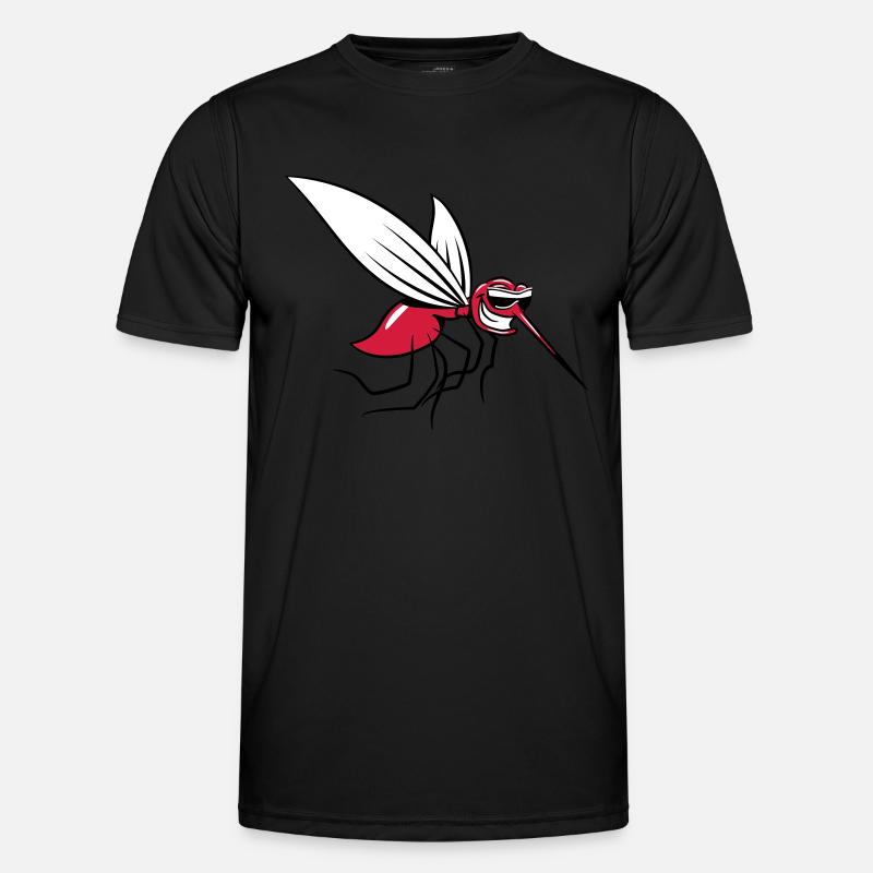 Mücke witzig stechen comic sonnenbrille Männer Funktions-T-Shirt