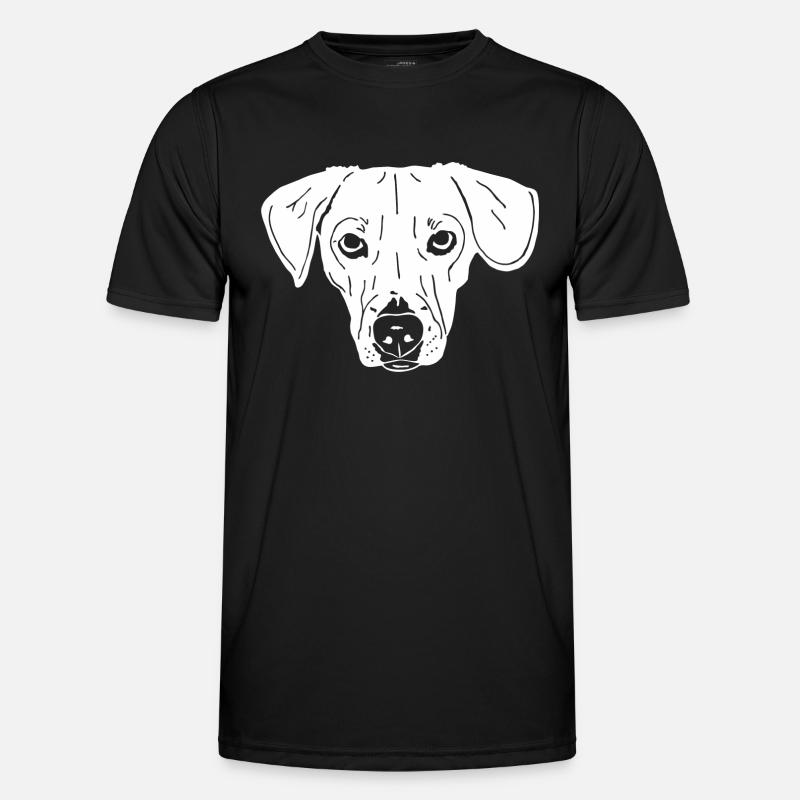 Dackel - Männer Funktions-T-Shirt - Schwarz