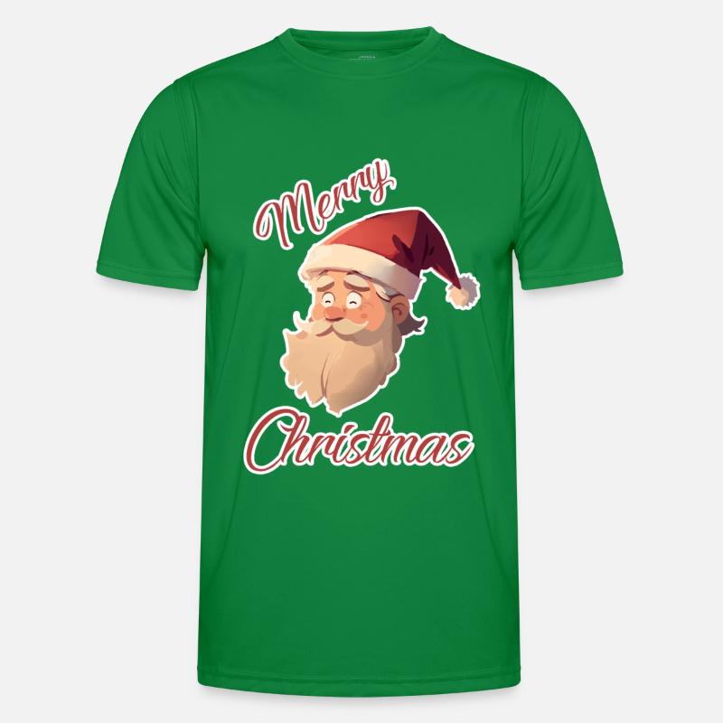 Happy Santa (Stroke) Men's Functional T-Shirt