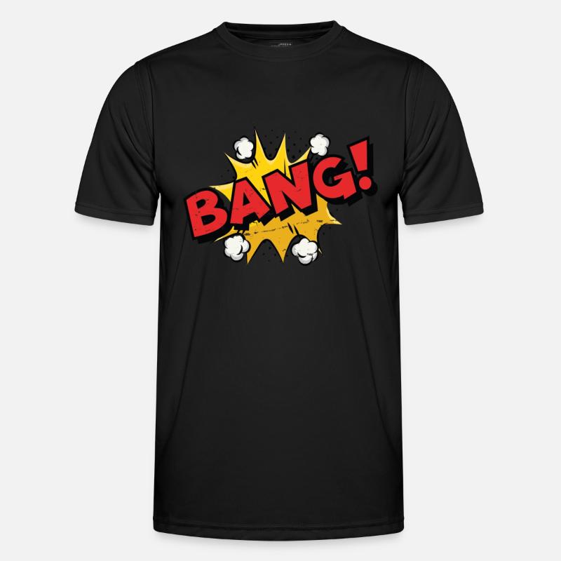 Afraid! Comic Speech Bubble Men's Functional T-Shirt