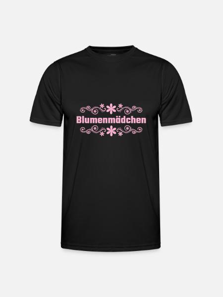 Blumenmädchen Streukörbchen Hochzeit - Männer Funktions-T-Shirt - Schwarz
