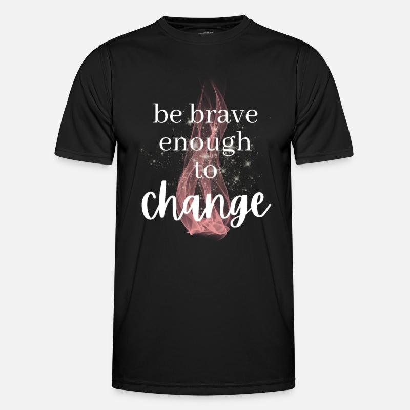 POSITIVE EINSTELLUNG MINDSET Motivation - Männer Funktions-T-Shirt - Schwarz