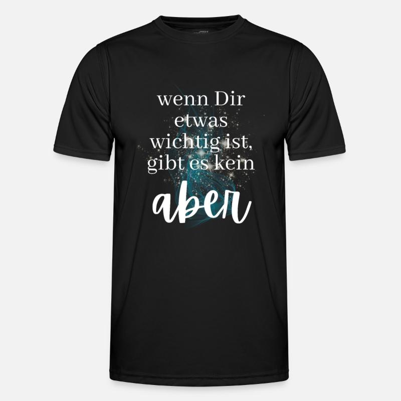 POSITIVE EINSTELLUNG MINDSET Motivation - Männer Funktions-T-Shirt - Schwarz