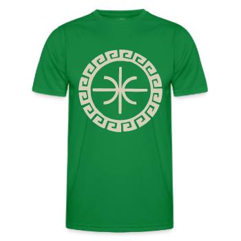 Epsilon Delphes - Conception de symbole grec ancien - T-shirt sport Homme - vert - Devant - AI Model Male 178 dark (178cm)