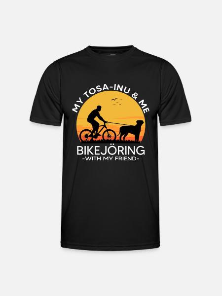 bikejöring tosa inu zughund zughundesport tosa-inu - Männer Funktions-T-Shirt - Schwarz