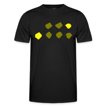 Plaid Pattern - Dots Pattern - Men's Functional T-Shirt - black - Front - AI Model Male 178 dark (178cm)