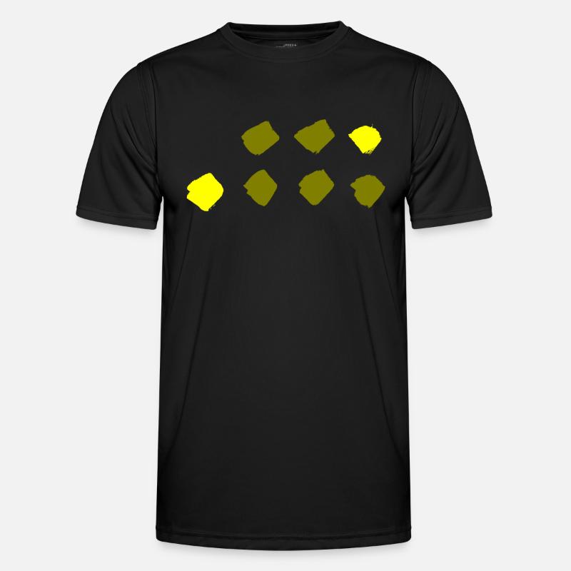 Plaid Pattern - Dots Pattern Men's Functional T-Shirt