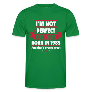 Geboren 1985,Geburtstagsgeschenk,Geburtsjah - Männer Funktions-T-Shirt - Kelly Green - Vorne - AI Model Male 178 dark (178cm)