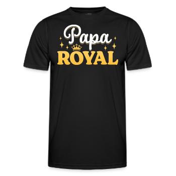 Royal Dad Man Father Dad Father's Day - Men's Functional T-Shirt - black - Front - AI Model Male 178 dark (178cm)