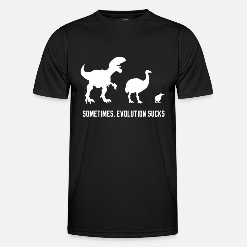 Sometimes, Evolution Sucks - Men's Functional T-Shirt - black
